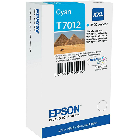 Tinta Epson T7012 XXL (plava), original