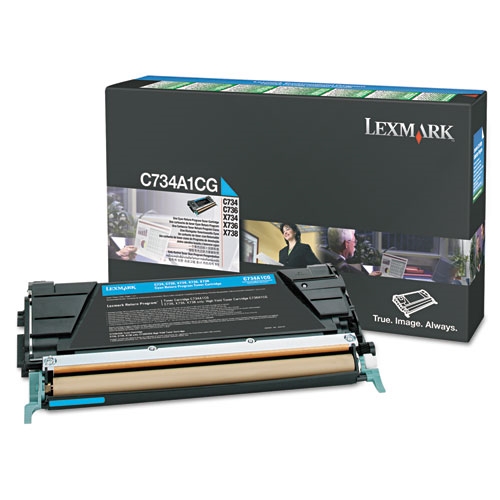 Toner Lexmark X746A1CG (plava), original 