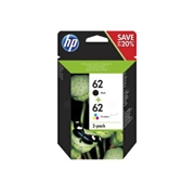 Komplet tinta HP N9J71AE (nr.62 BK + CMY), dvostruko pakiranje, original