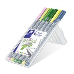 Flomasteri Staedtler Fineliner Triplus, botanic, 6 komada