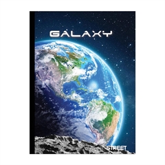 Bilježnica A4 Galaxy, kockice, 60 lista, tvrde korice, sortirano, 1 kom