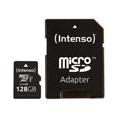 Memorijska kartica Intenso Micro SDXC UHS-I Class 10 Pro, 128 GB + adapter