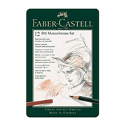 Set grafitnih olovaka Faber-Castell Monochrome Pitt, 12 komada