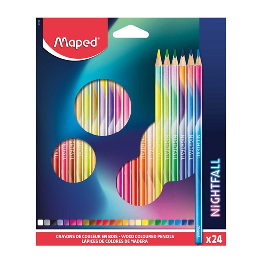 Bojice Maped Nightfall, 24 komada