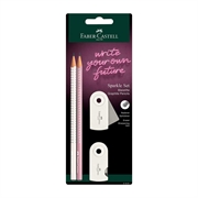 Set Faber-Castell Sparkle, bijeli / roza