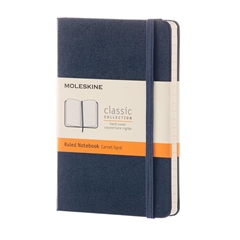 Bilježnica Moleskine PKT, tvrde korice, plava - s crtama