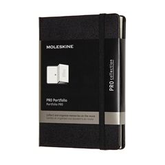 Bilježnica Moleskine PRO Portfolio PKT, tvrde korice, crna