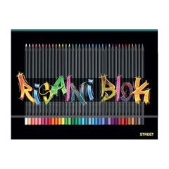 Tvrdi blok za crtanje Street Crayons (s gumicom) A3, 20 listova