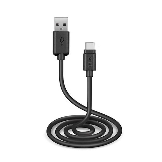 Kabal za punjenje SBS, USB-A na USB-C, 3 m, crni