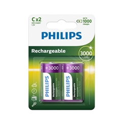 Punjiva baterija Philips C (LR14), 3.000 mAh