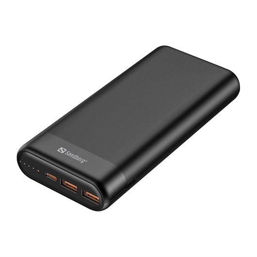 Prijenosna baterija (powerbank) Sandberg PD65W + 2xQC3.0, 20.000 mAh