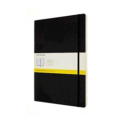 Bilježnica Moleskine A4 s mekanim koricama, crna – kockice