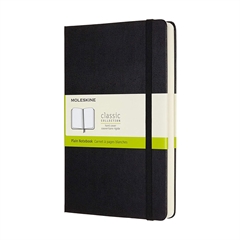 Bilježnica Moleskine Exspanded LG, tvrde korice, crna – bez crta