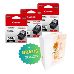 Komplet tinta Canon PG-540L (crna), original, 3 komada + GRATIS POKLON