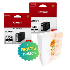 Komplet tinta Canon PGI-1500XL BK (crna), original, 2 komada + GRATIS POKLON