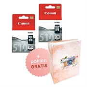 Komplet tinta Canon PG-510 (crna), original, 2 komada + GRATIS POKLON