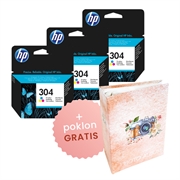 Komplet tinta HP N9K05AE nr.304 (boja), original, 3 komada + GRATIS POKLON