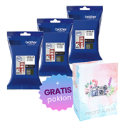 Komplet tinta Brother LC3619XLBK (crna), original, 3 komada + GRATIS POKLON