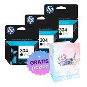 Komplet tinta HP N9K06AE nr.304 (crna), original, 3 komada + GRATIS POKLON