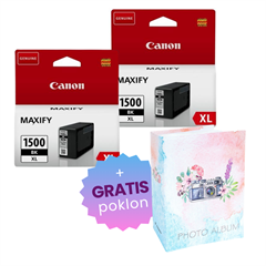 Komplet tinta Canon PGI-1500XL BK (crna), original, 2 komada + GRATIS POKLON