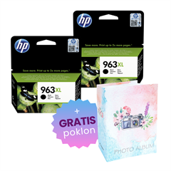 Komplet tinta HP 3JA30AE nr.963 XL (crna), original, 2 komada + GRATIS POKLON