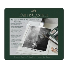 Set grafitnih olovaka Faber-Castell Castell 9000 & Pitt, 20 komada