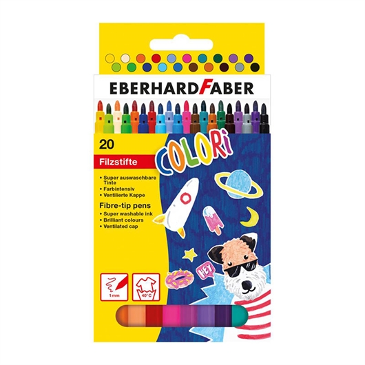 Flomasteri Eberhard Faber Colori, 20 komada