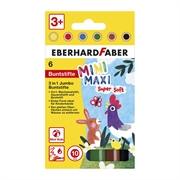 Bojice Eberhard Faber Mini Maxi 3u1, 6 komada