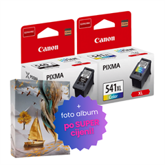 Komplet tinta Canon PG-540L + CL-541XL, original + foto album po SUPER cijeni