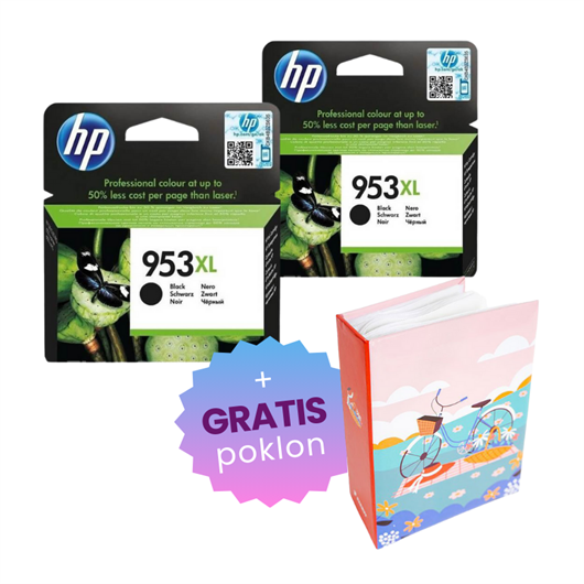 Komplet tinta HP L0S70AE nr.953XL (crna), original, 2 komada + GRATIS POKLON