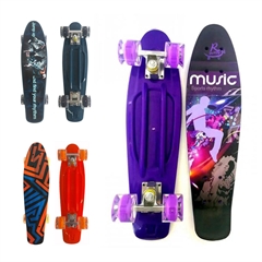 Skateboard sa svjetlom Free 2 Move, sortirano