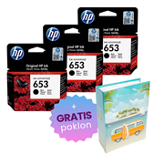 Komplet tinta HP 3YM75AE nr.653 (crna), original, 3 komada + GRATIS POKLON