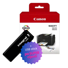 Komplet tinta Canon PGI-1500XL (BK/C/M/Y), original + USB stick po SUPER cijeni