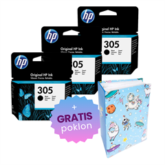 Komplet tinta HP 3YM61AE nr.305 (crna), original, 3 komada + GRATIS POKLON