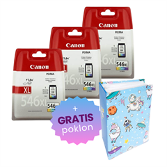 Komplet tinta Canon CL-546 XL (boja), original, 3 komada + GRATIS POKLON