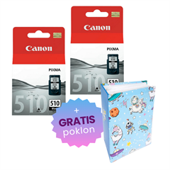 Komplet tinta Canon PG-510 (crna), original, 2 komada + GRATIS POKLON