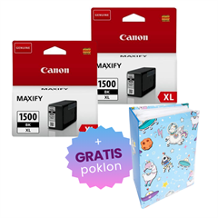 Komplet tinta Canon PGI-1500XL BK (crna), original, 2 komada + GRATIS POKLON