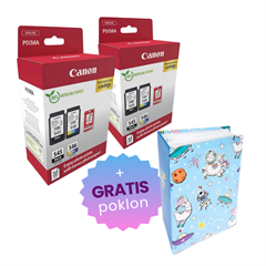 Komplet tinta Canon PG-545 (crna) + CL-546 (boja), original + foto papir, 2 komada + GRATIS POKLON